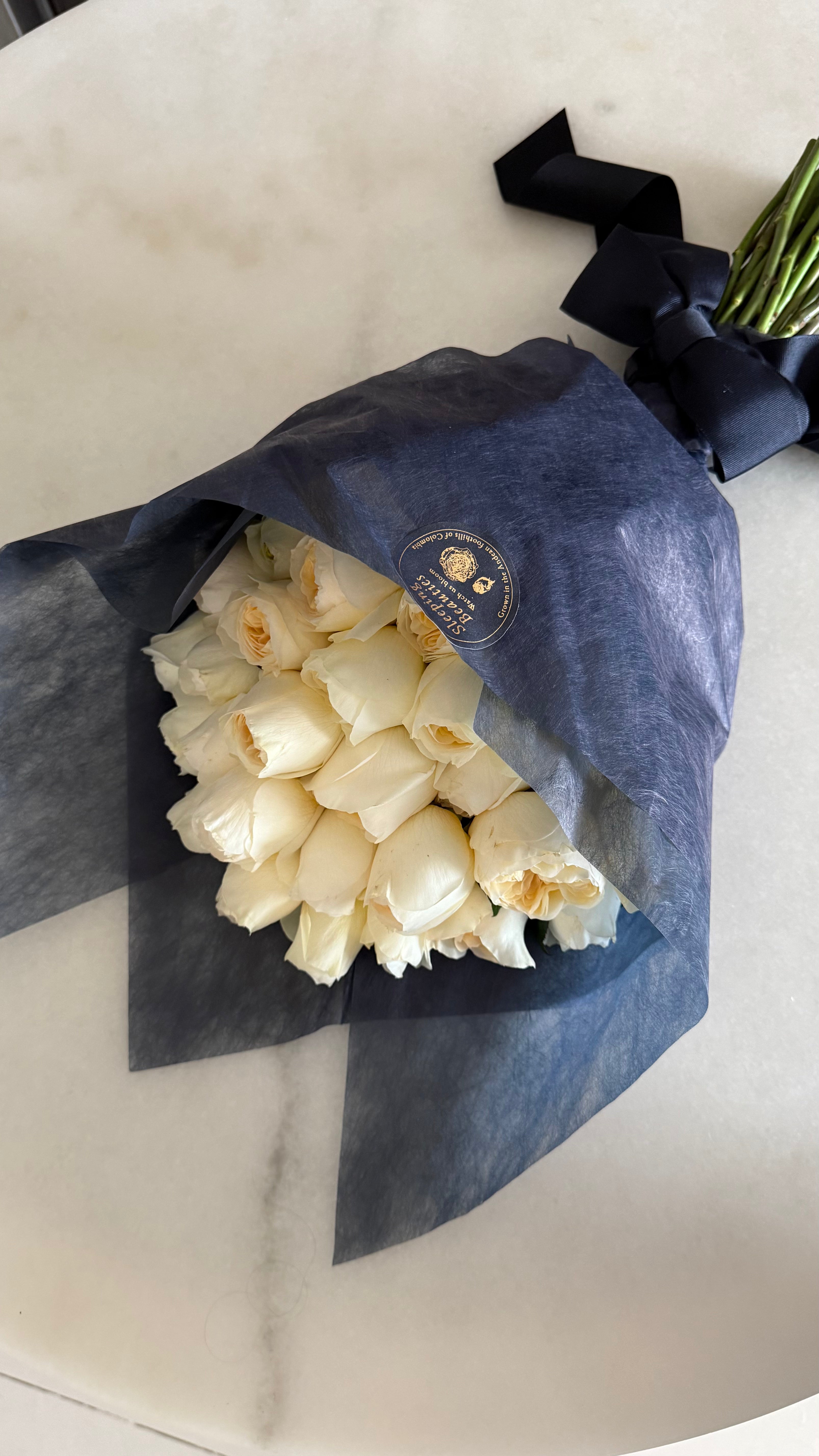 White Rose Anniversary Bouquet