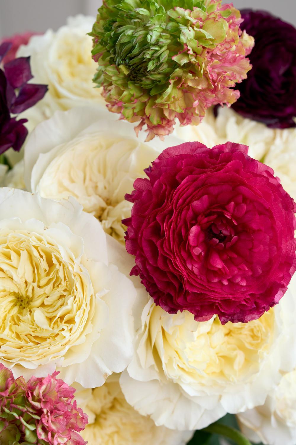 Rose Bouquet For Every Room Embossed Crimson