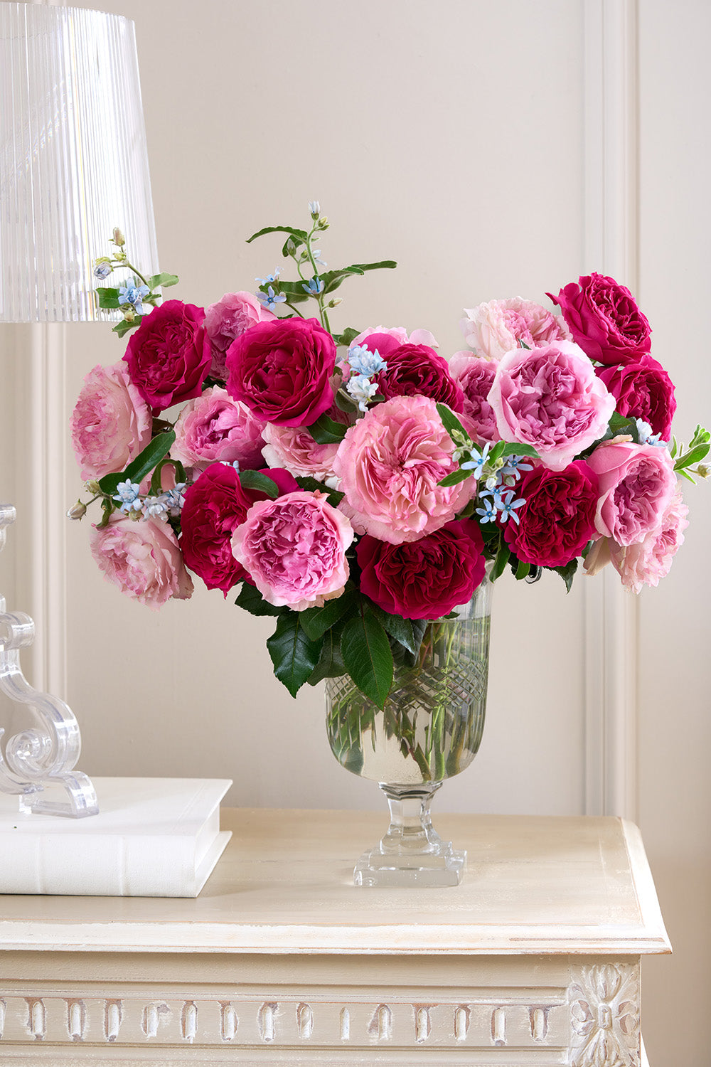 32 Stems Purely Pink Rose Bouquet Arrangement in Vase