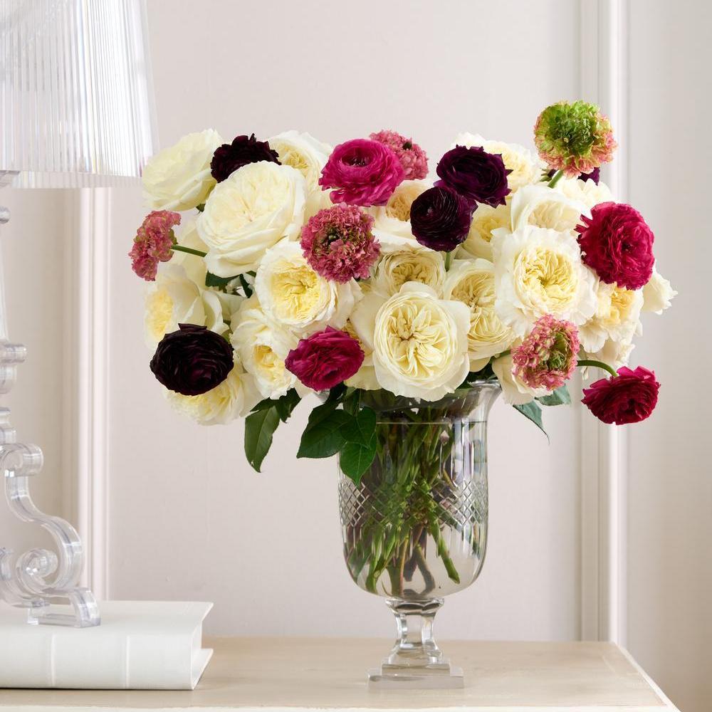 White rose floral arrangement