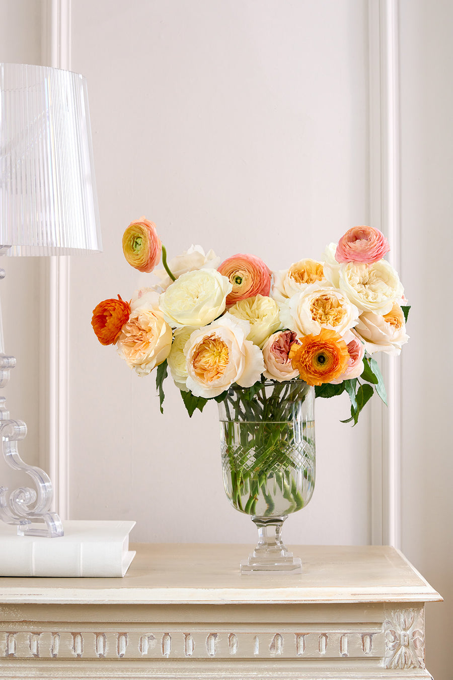 Citrus Linen | Cream and Apricot Roses | David Austin Rose Bouquets