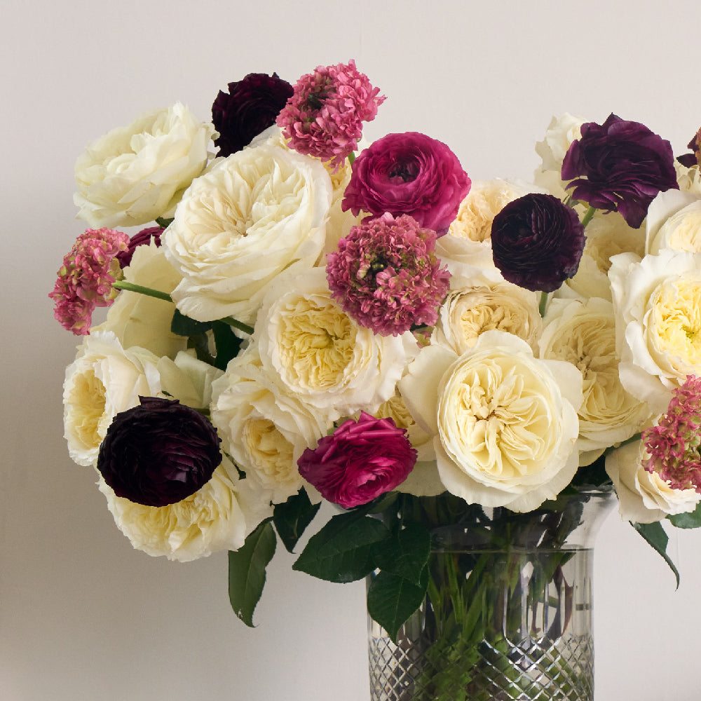 Embossed Crimson Rose Bouquet