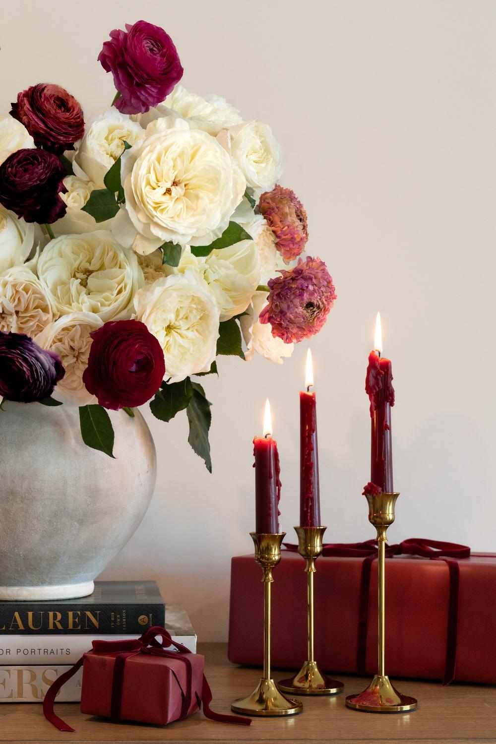 Christmas floral arrangement