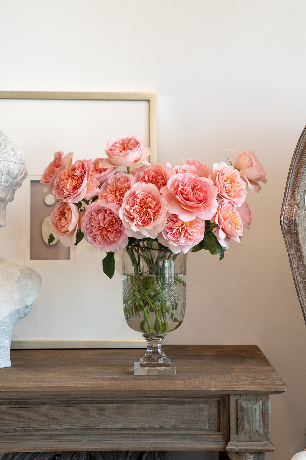 Phoebe bouquet of 18 stems by David Austin Rose Bouquets