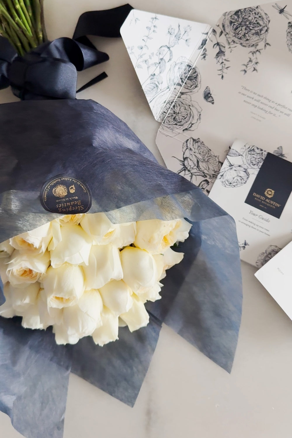 White Graduation Bouquet